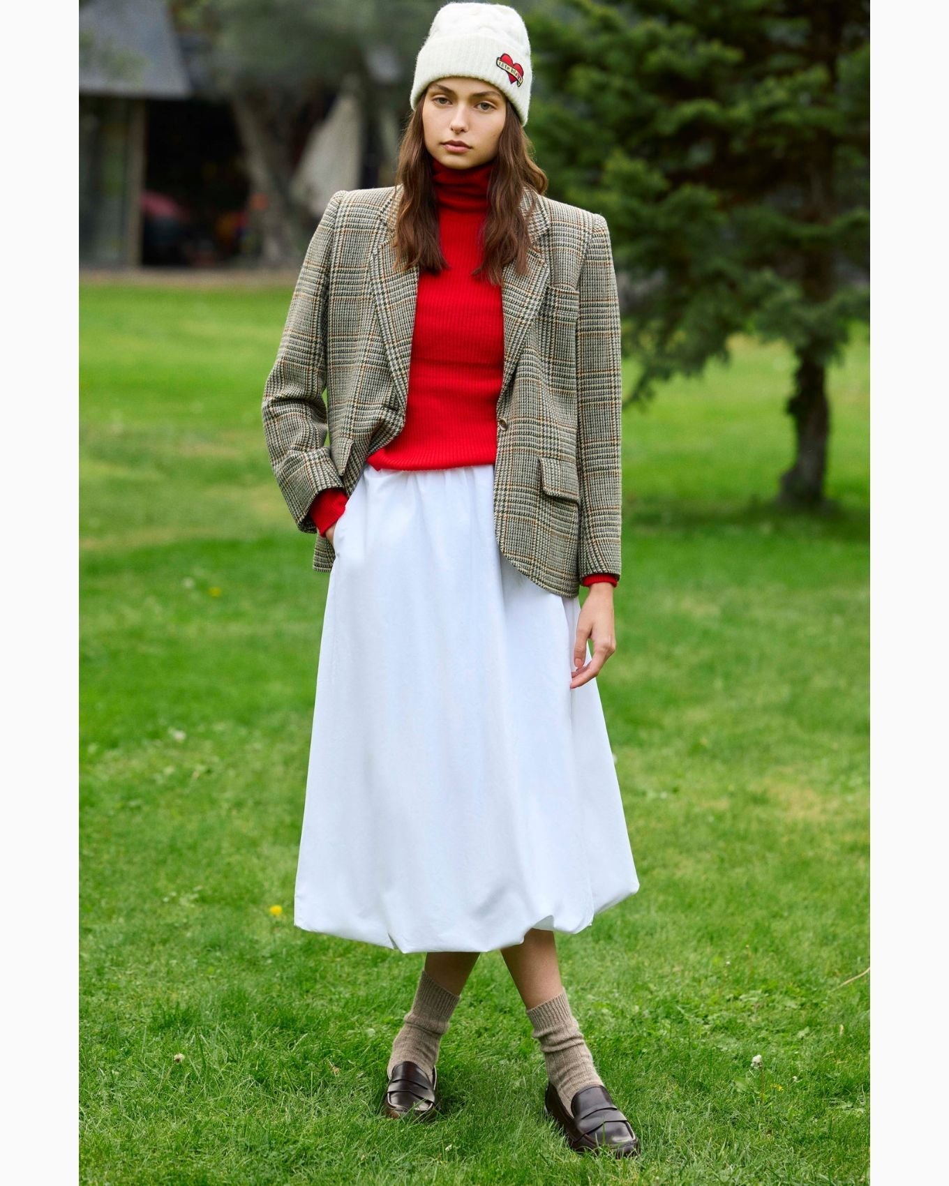 tête bleue Percy Cable Knit Bere