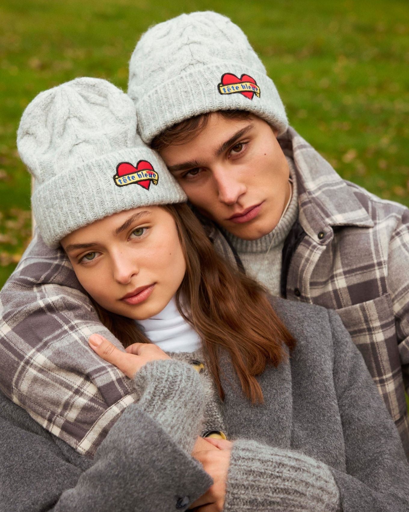 tête bleue Percy Cable Knit Bere