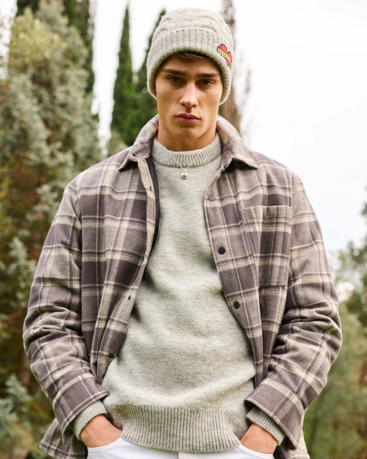 tête bleue Percy Cable Knit Bere