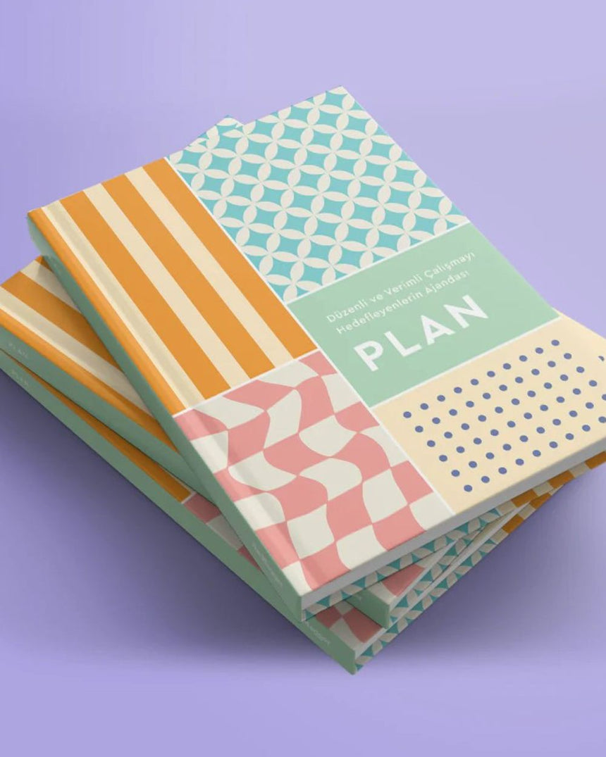 TheMagger Design Plan Mini Tarihsiz Cep Ajandası Wave