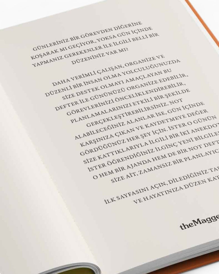 TheMagger Design Plan - Tarihsiz Ajanda Free Spirit