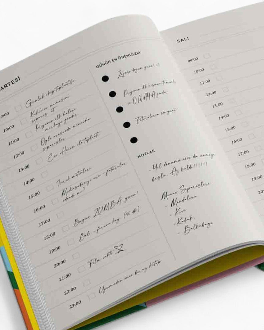 TheMagger Design Plan - Tarihsiz Ajanda Free Spirit