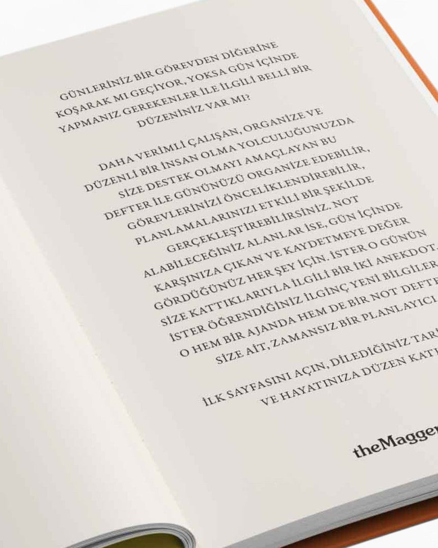 TheMagger Design Plan - Tarihsiz Ajanda