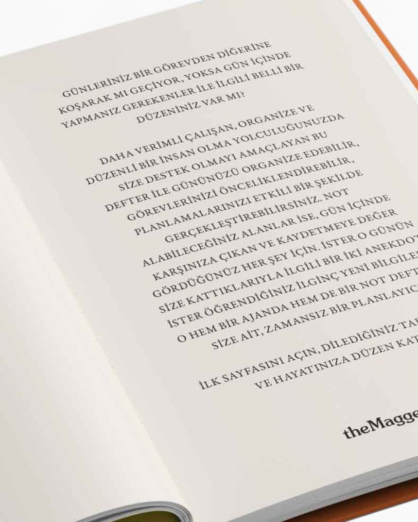 TheMagger Design Plan - Tarihsiz Ajanda