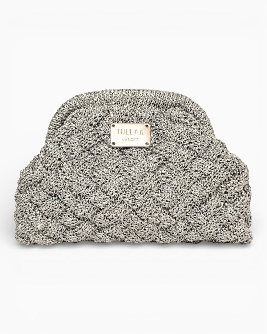 Tullaa Stella Puzzle Mini Pouch Bag Silver