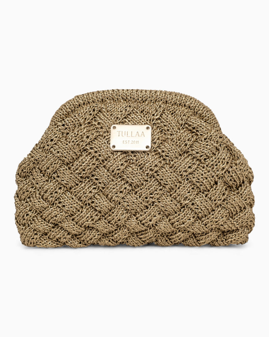 Tullaa Stella Puzzle Mini Pouch Bag Gold