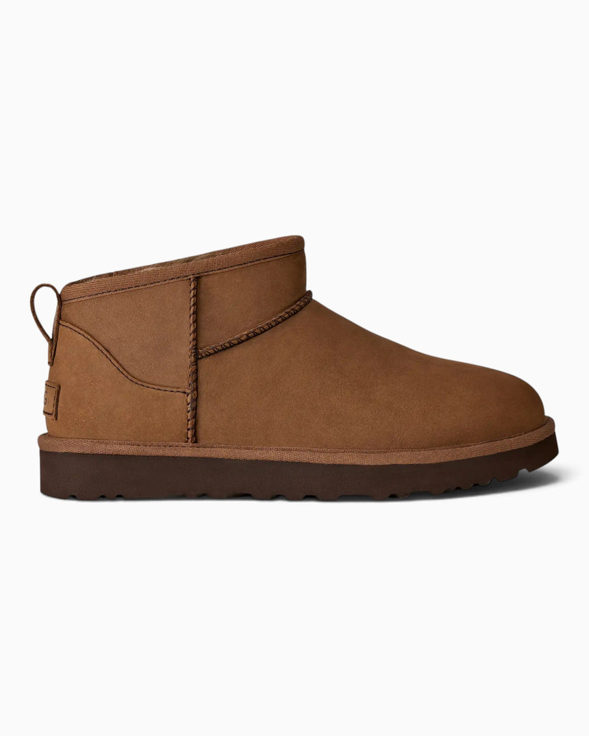 UGG Classic Ultra Mini Nubuck Kadın Bot Dark Chestnut