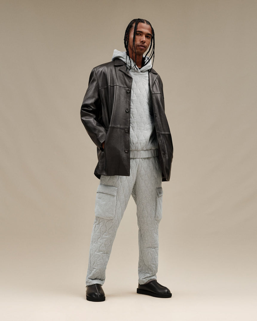 UGG Tasman Leather Regenerate Erkek Terlik