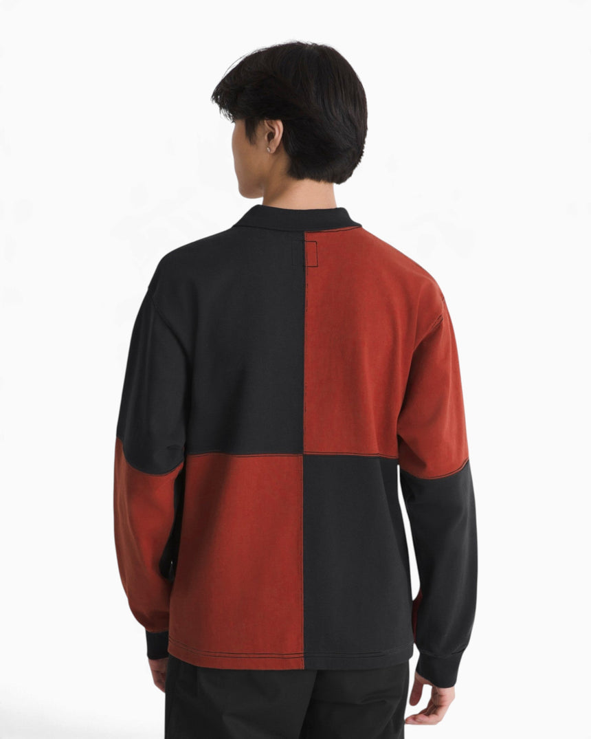 Vans Check Rugby Knit Erkek Polo Sweatshirt