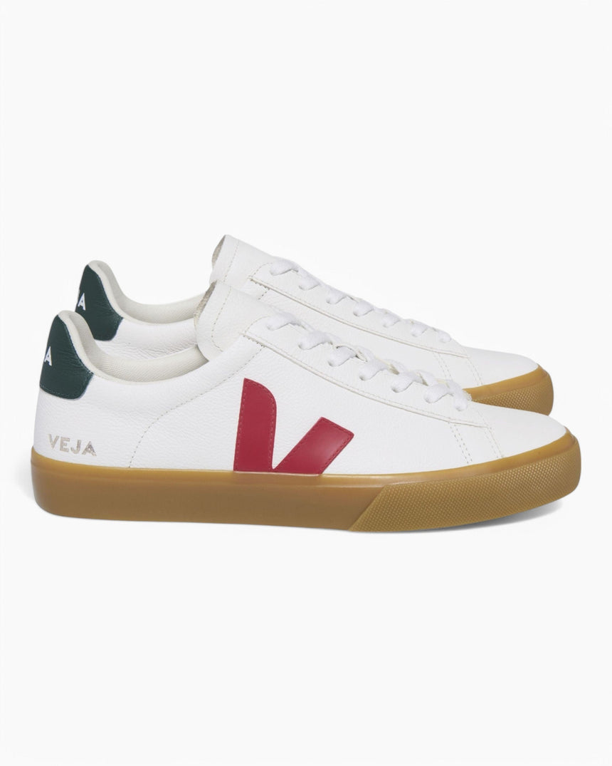 VEJA Campo Chromefree Leather Kadın Sneaker Extra White/Pekin Poker