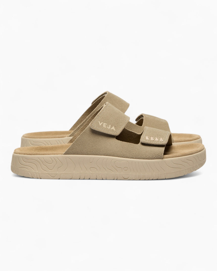 VEJA Etna Suede Soft Kadın Terlik Taupe Alond/Almond