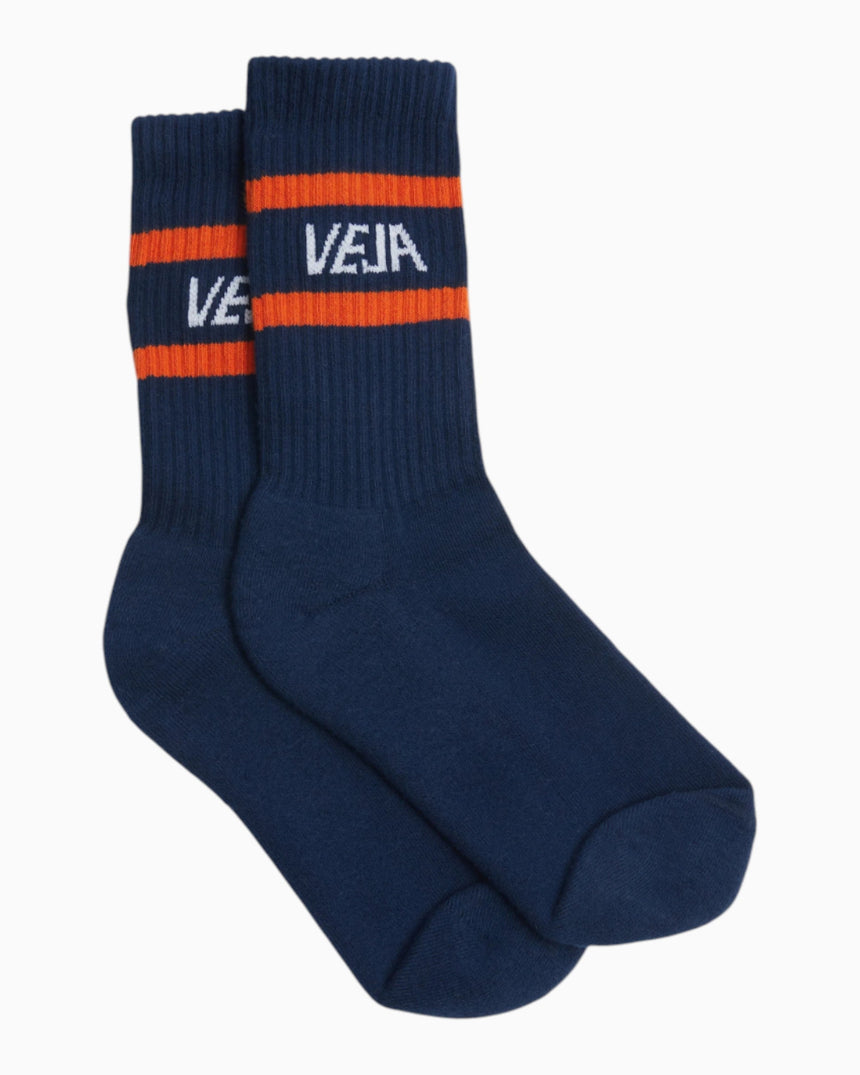 VEJA Iconic Cotton Erkek Çorap Blue White Orange