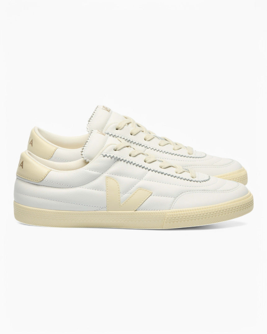 VEJA Panenka Organic Traced Leather Kadın Sneaker White/Calcaire