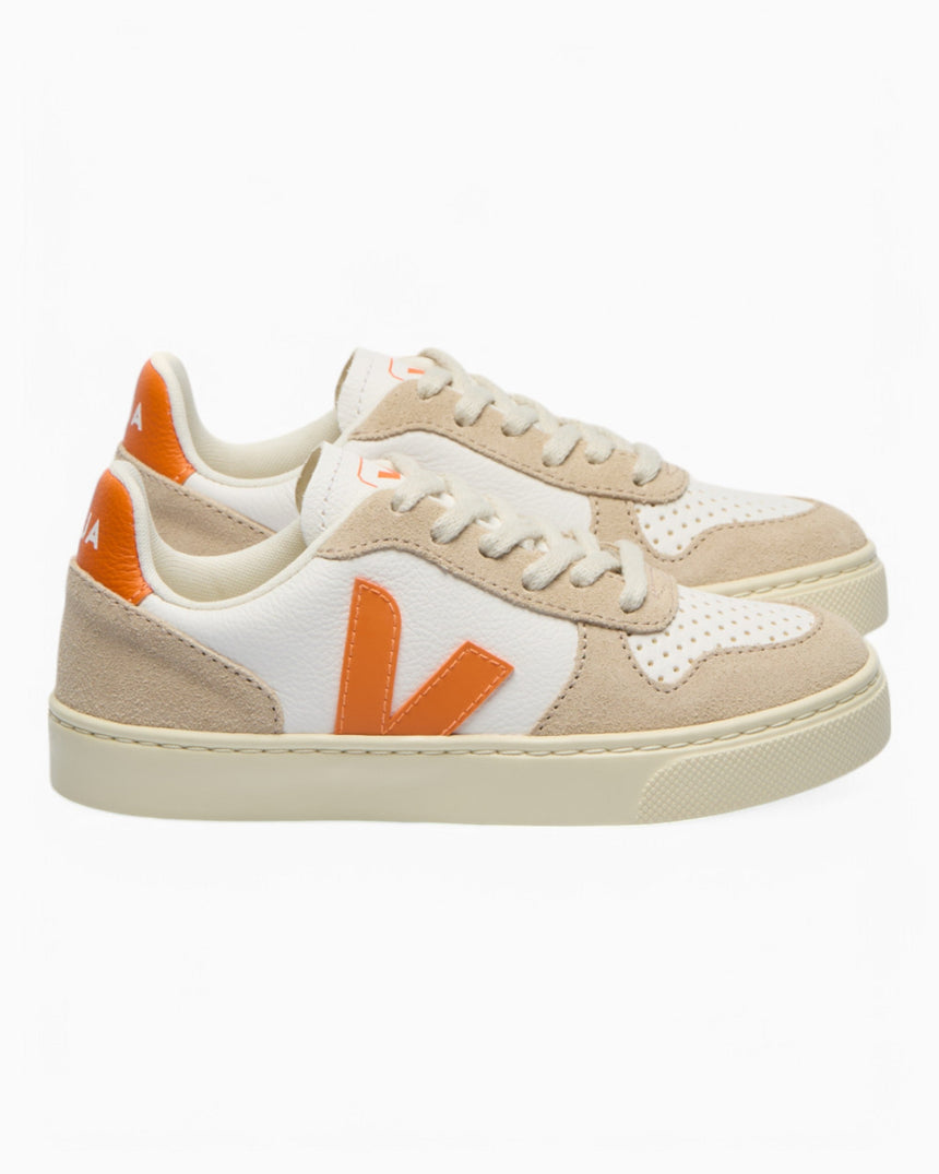 VEJA Small V-10 Laces Chromefree Leather Çocuk Sneaker