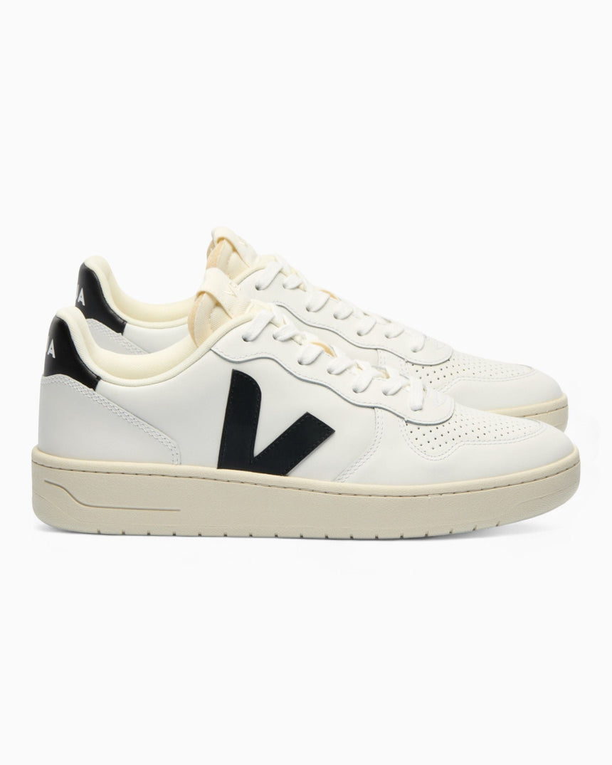 VEJA V-10 Leather Erkek Sneaker Extra White/Black