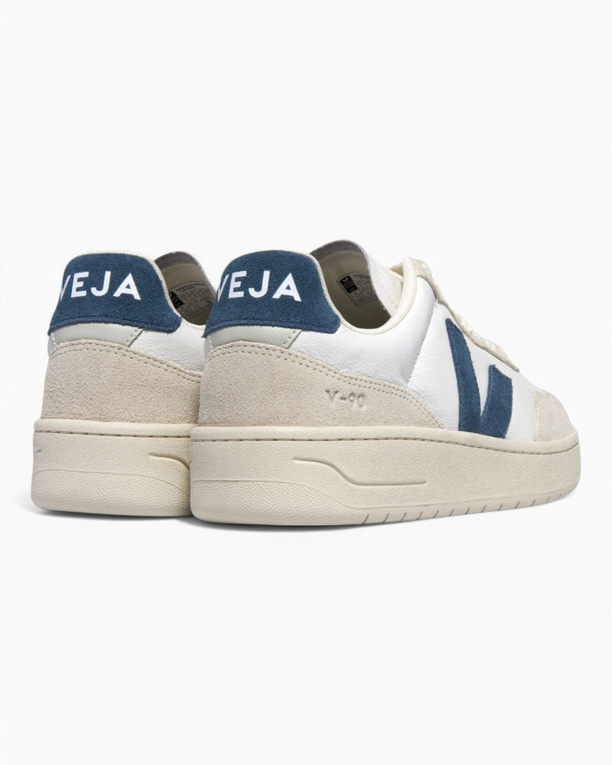 VEJA V-90 Leather Suede Logo Kadın Sneaker
