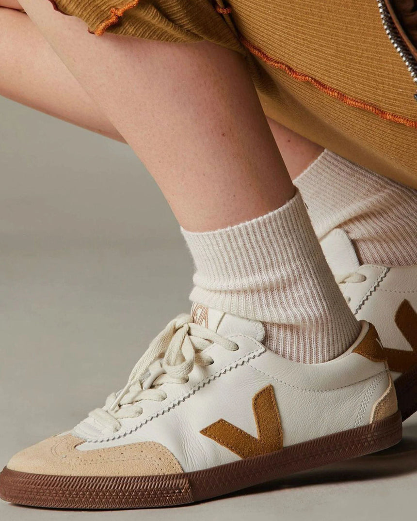 VEJA Volley Organic Traced Leather Erkek Sneaker