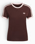 adidas Originals 3 Stripes Slim Kadın T-Shirt Aurora Coffee/Sandy Pink