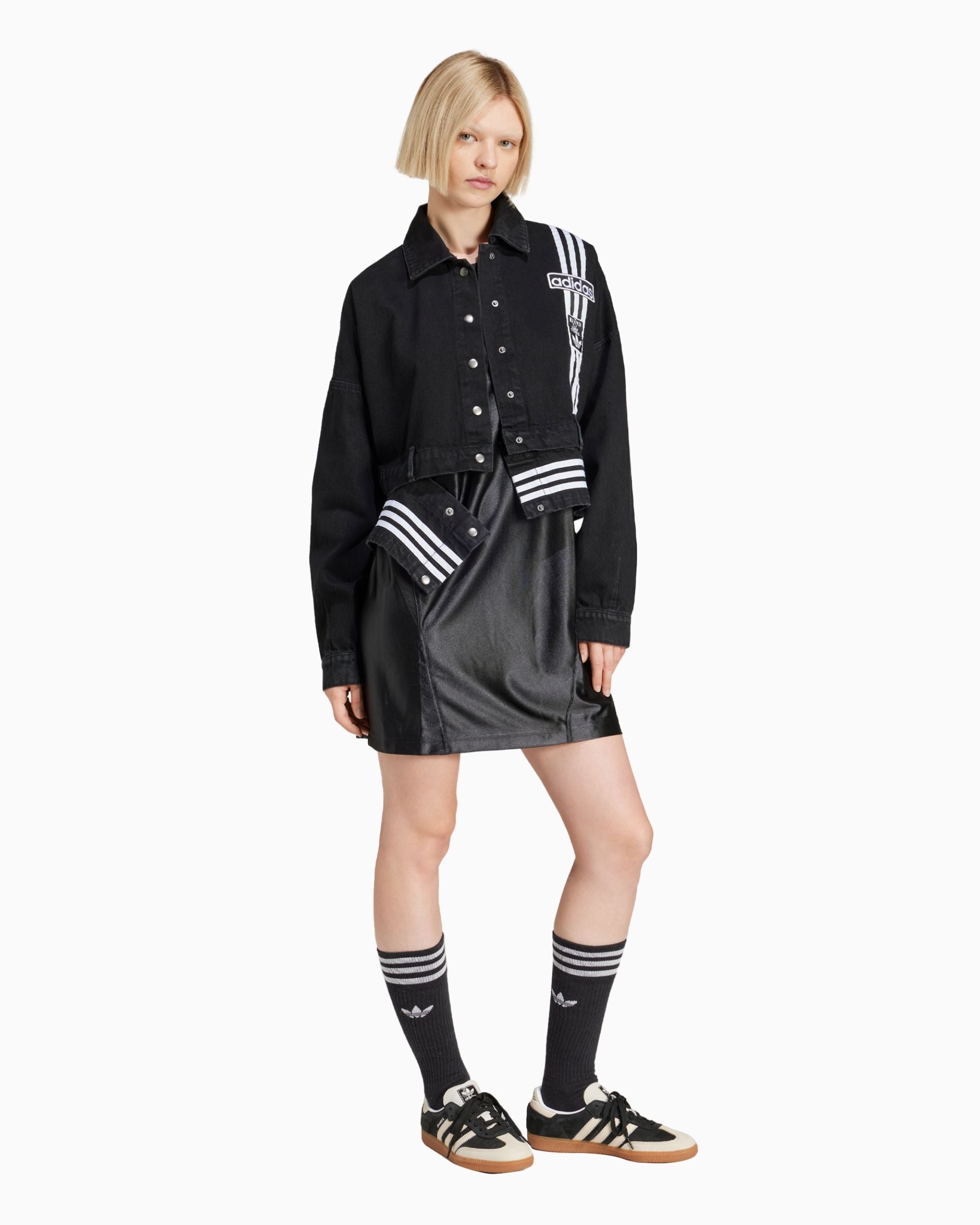 ジャケット Adidas Women's Originals Adibreak Denim Two-In-One Track Top adidas Originals Adibreak Denim Two-In-One Women's Track Top