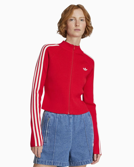 adidas Originals Adicolor 3-Stripes Slim Knit Track Top Kadın Hırka