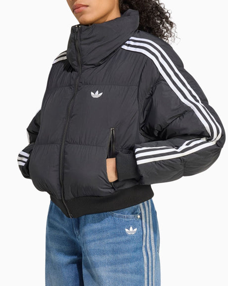 adidas Originals Adicolor Cropped Synthetic Down Puffer Kadın Mont