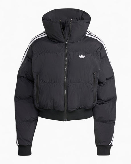 adidas Originals Adicolor Cropped Synthetic Down Puffer Kadın Mont Black