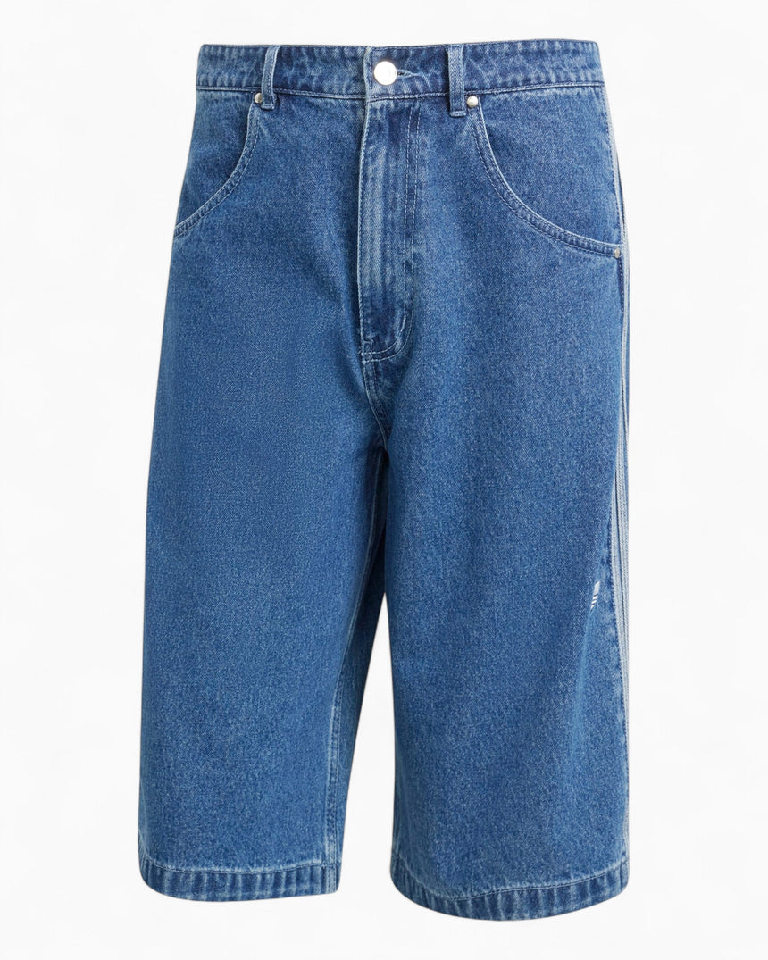 adidas Originals Adicolor Denim Firebird Erkek Şort Medium Blue Denim