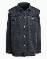 adidas Originals Adilenium Season 3 Two-In-One Kadın Denim Gömlek Ceket Black