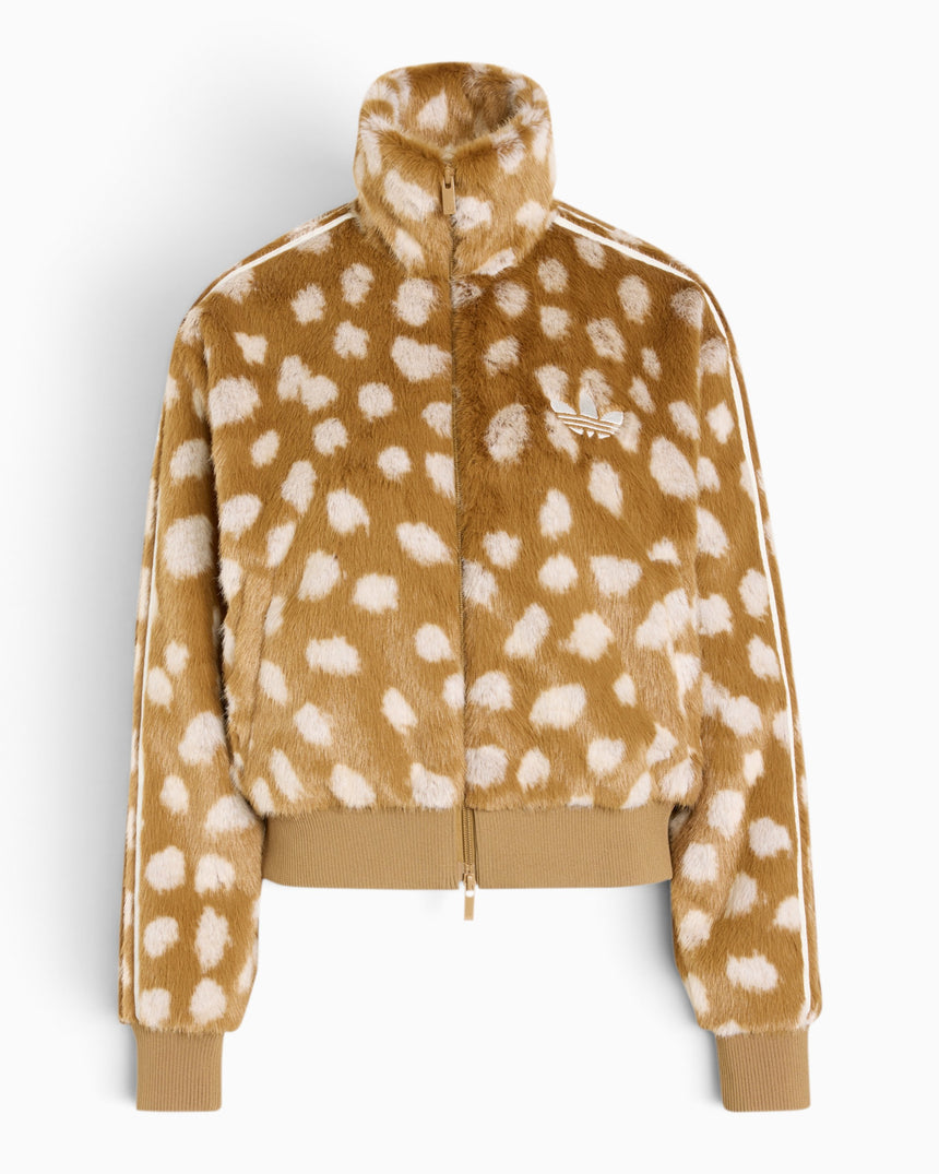 adidas Originals Animal Print Firebird Kadın Ceket Brown Desert