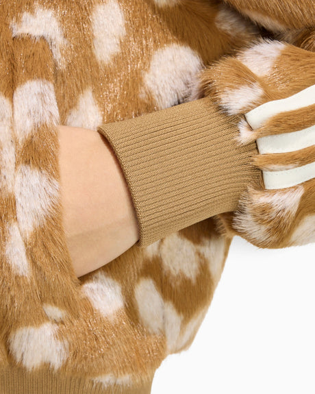 adidas Originals Animal Print Firebird Kadın Ceket Brown Desert