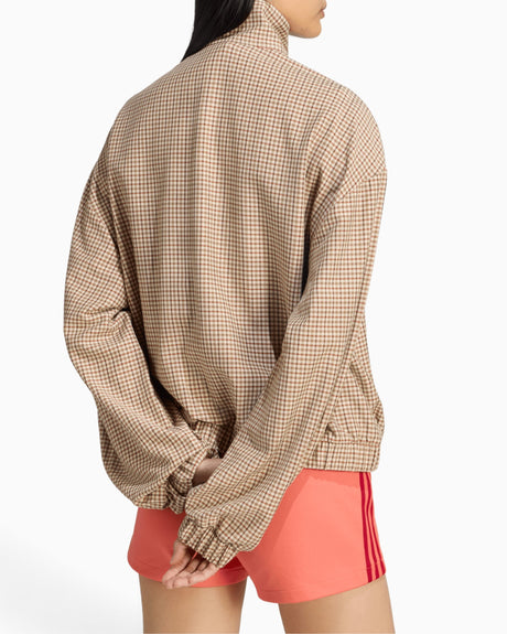 adidas Originals Badigirl Checks Track Top Kadın Ceket Crystal Linen/Aurora Coffee/Orbit Green/Vermillion