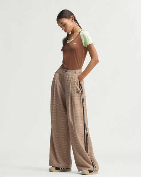 adidas Originals Badigirl Checks Trouser Loose Kadın Pantolon Crystal Linen