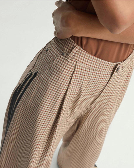 adidas Originals Badigirl Checks Trouser Loose Kadın Pantolon Crystal Linen