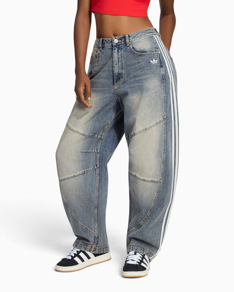 adidas Originals Badigirl Denim Barrel Kadın Pantolon Indigo Denim