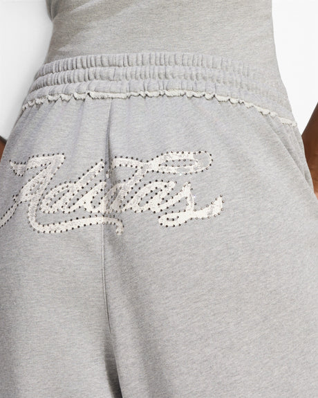 adidas Originals Badigirl Graphic Loose Sweat Pants Kadın Pantolon Medium Grey Heather