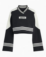 adidas Originals Blocking Crewneck Kadın Sweatshirt Black/Off White