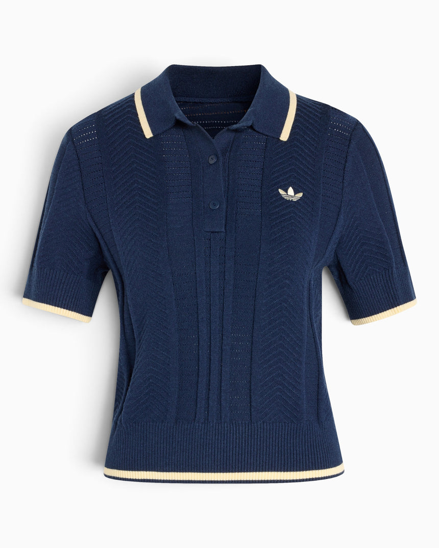 Cable Knit Cali Kadın Polo T-Shirt