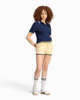 Cable Knit Cali Kadın Polo T-Shirt