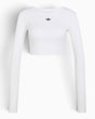 adidas Originals Essentials Rib Cropped Longsleeve Kadın T-Shirt White
