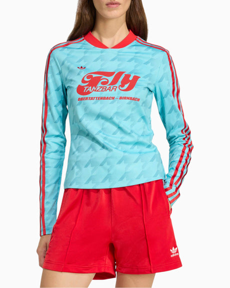 adidas Originals Graphic Football Allover Print Bodycon Long Sleeve Kadın Forma