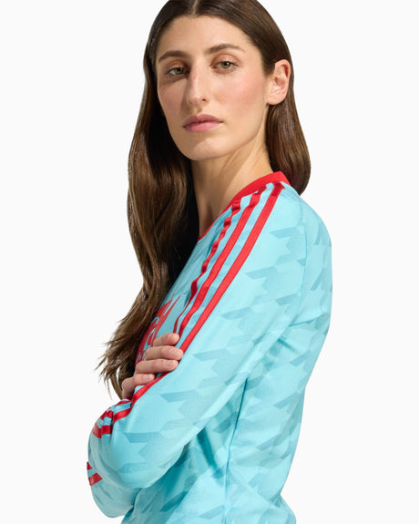 adidas Originals Graphic Football Allover Print Bodycon Long Sleeve Kadın Forma