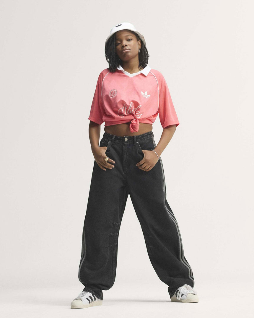adidas Originals High Rise Barrel Leg Kadın Denim Pantolon