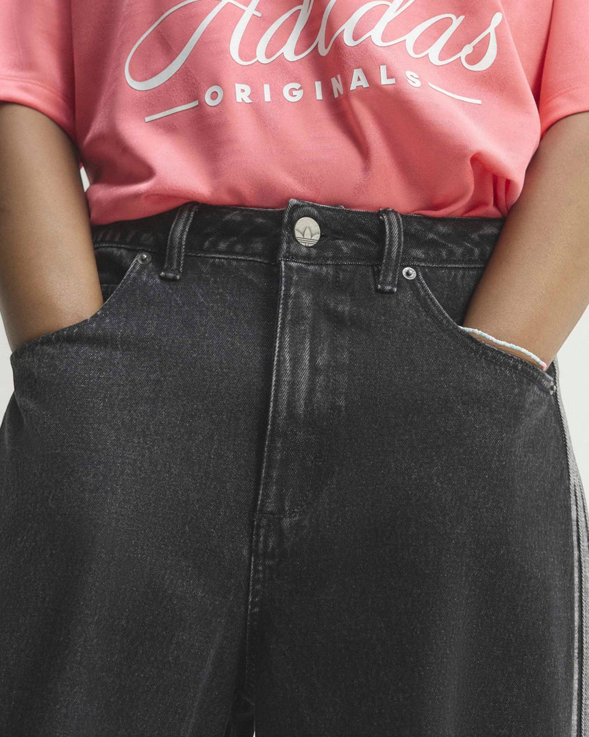 adidas Originals High Rise Barrel Leg Kadın Denim Pantolon
