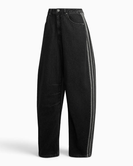 adidas Originals High Rise Barrel Leg Kadın Denim Pantolon True Black Denim