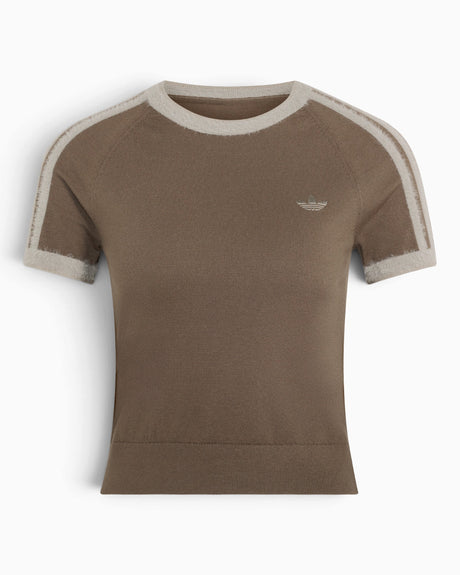 adidas Originals Knitted Kadın T-Shirt Branch / Silver Pebble