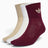 adidas Originals Mid Crew 3 Pairs Çorap White / Stone Khaki / Maroon