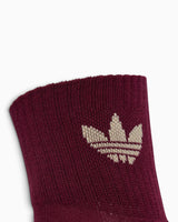 adidas Originals Mid Crew 3 Pairs Çorap White / Stone Khaki / Maroon