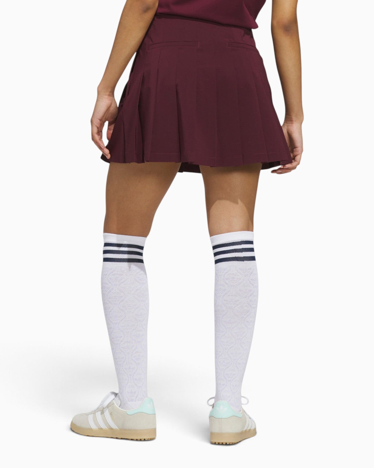 adidas Originals Originals Pleated Skort Kadın Şort Etek Maroon