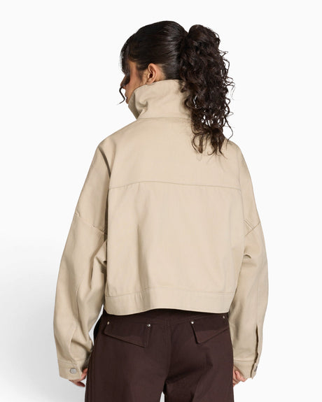 adidas Originals Premium Essentials Twill Kadın Ceket Khaki Three