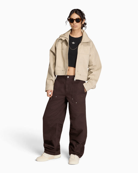 adidas Originals Premium Essentials Twill Kadın Ceket Khaki Three